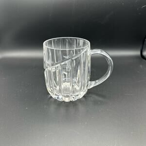Vintage Mikasa "Uptown" Lead Crystal, Handled Mug, 2 available